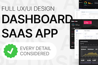 design a saas dashboard UI UX in figma