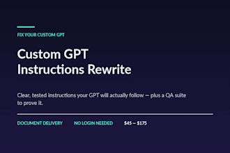 rewrite and test your custom gpt instructions