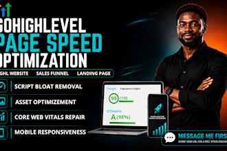 fix gohighlevel page speed optimization ghl website sales funnel landing page