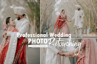 professionally edit and retouch your wedding and event photos