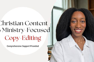 proofread and copy edit your christian content