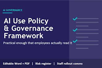 write an ai use policy and governance framework for your company