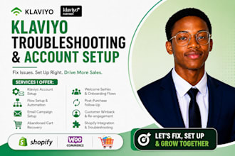 klaviyo account setup and troubleshooting