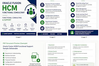 provide oracle fusion hcm functional consulting and support