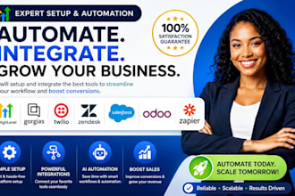setup gohighlevel gorgias ai automation twilio zendesk salesforce odoo zapier