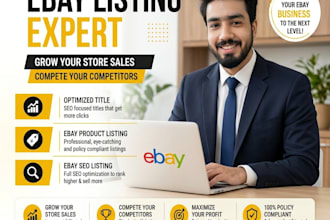 do ebay listing, ebay product listing, ebay lister, ebay product upload,