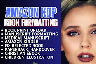 amazonkdp manuscript,fix rejected book,manuscript formatting,medical manuscript