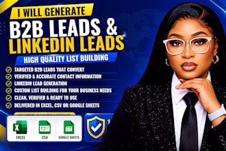do targeted b2b lead generation, linkedln leads and list building