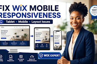fix wix mobile responsiveness and layout issues,  wix tablet responsiveness
