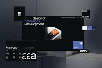 full website creation design, development