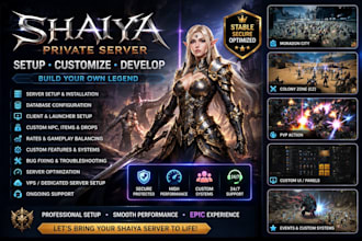 setup, customize and develop your shaiya private server