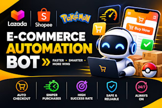 do lazada bot, shopee bot, auto checkout bot, pokemon bot auto purchase bot