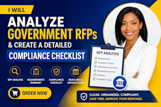analyze government rfps and create a detailed compliance checklist
