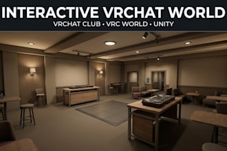 create interactive vrchat world vrchat club vrc world unity vrchat map metaverse