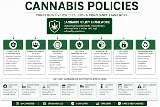 write cannabis sops policies procedures gmp and compliance manuals