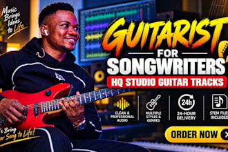be professional guitarist for artists and songwriters