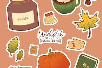 do cute postcards and stickerpacks