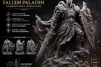 create a custom 3d printable miniature or character