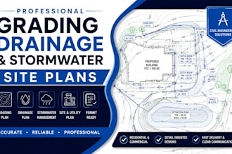 design professional grading, drainage and stormwater management site plans