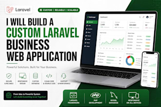 build a custom laravel business web application