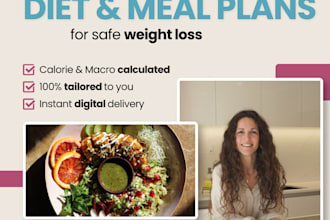 create a personalized diet and meal plan for weight loss