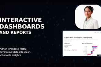create interactive dashboards and reports using python