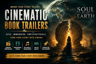 create a cinematic book trailer video for your book