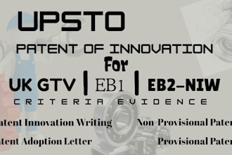 do patent writing and filing for eb1a and UK global talent criteria