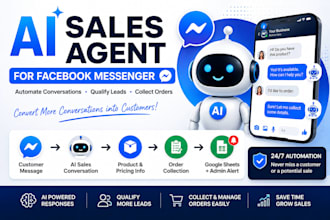 build an ai agent for facebook messenger sales and support