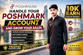 handle your poshmark account and grow your sales