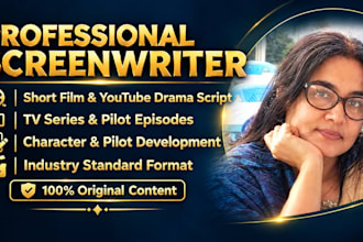 write a short film script or youtube drama script