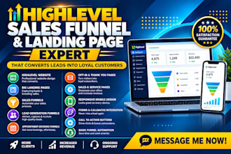 do gohighlevel website design sales funnel, gohighlevel automation expert