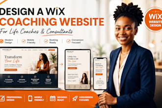design a wix coaching website for life coach and consultant, wix website