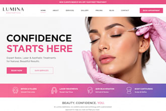 design squarespace botox provider website laser clinic website beauty website