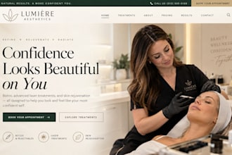 design squarespace botox provider website laser clinic website beauty website