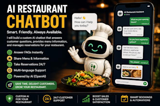 build an ai assistant for restaurant bookings and customer support
