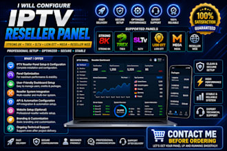 configure reseller panel, strong 8k, trex, sltv, lion ott, mega, reseller web