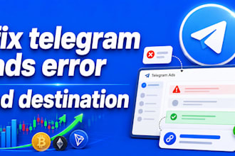 fix any telegram ads error, telegram ad destination, forex telegram ads