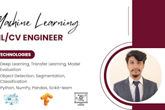 do machine learning, deep learning and computer vision projects