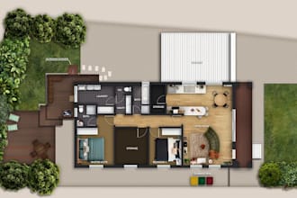 draw site plan, plot plan and property plan in autocad
