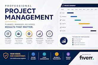 manage your project, create project plans and organize your workflow