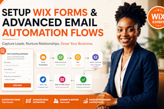setup wix forms and advanced email automation flows