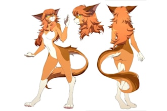 furry reference sheet fursona ref sheet furry oc anthro character design artwork