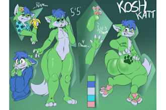 fursona ref sheet furry reference sheet oc anthro ref sheet character furry nsfw