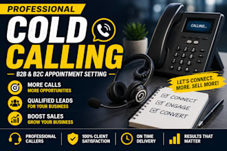 do b2b cold calling, lead generation and appointment setting