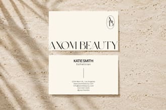 design business cards for your beauty business
