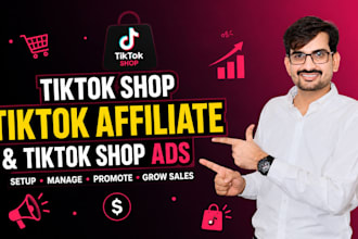 setup tik tok shop, tik tok affiliate and tiktok shop ads