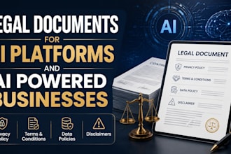 draft legal documents for ai platforms and ai powered businesses