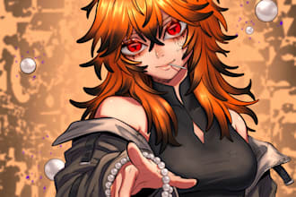 draw your anime or fantasy character in my style