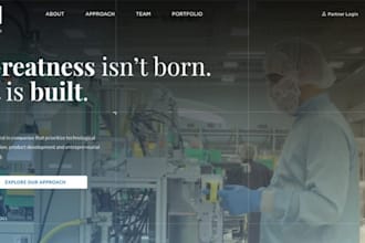 build a private equity, hedge fund website with dynamo integration